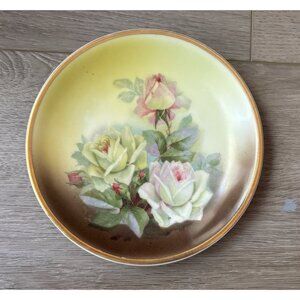 Vintage C.T. Altwasser Silesia Pink Flower 6.5" China Plates(2)